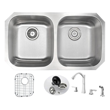 ANZZI MOORE Series KAZ3218-032 Kitchen Sink Kitchen Sink ANZZI